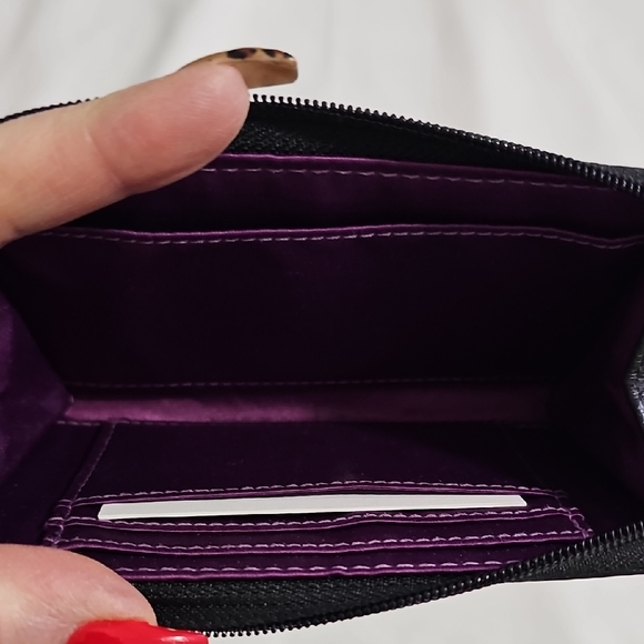 Coach Black Leather Wristlet with Gold Accents - Picture 6 of 9